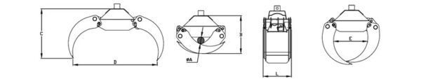 PINCE DE DÉBARDAGE POUR PELLE ZD100 – Image 2